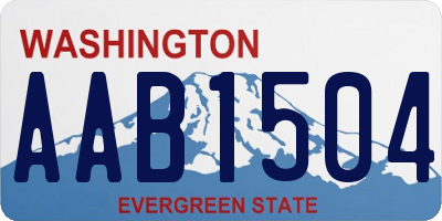 WA license plate AAB1504