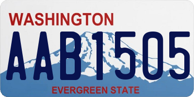 WA license plate AAB1505