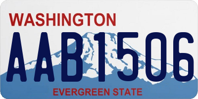 WA license plate AAB1506