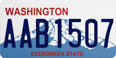 WA license plate AAB1507