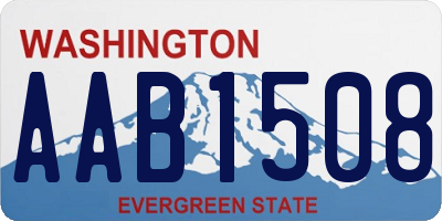 WA license plate AAB1508