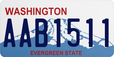 WA license plate AAB1511