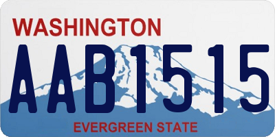 WA license plate AAB1515