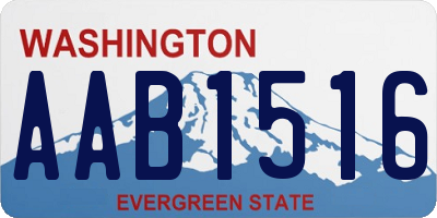 WA license plate AAB1516