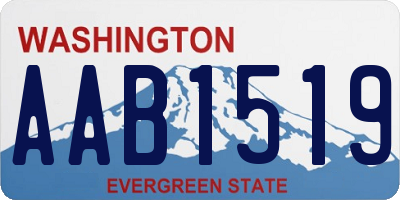 WA license plate AAB1519