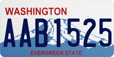 WA license plate AAB1525