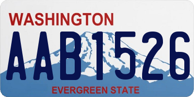 WA license plate AAB1526