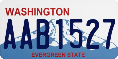 WA license plate AAB1527