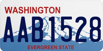 WA license plate AAB1528