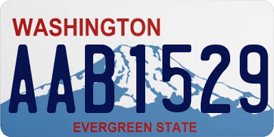 WA license plate AAB1529