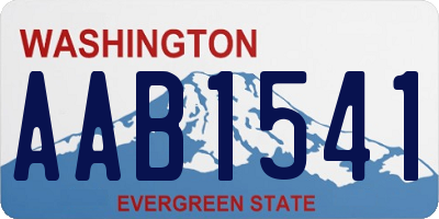 WA license plate AAB1541