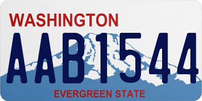 WA license plate AAB1544