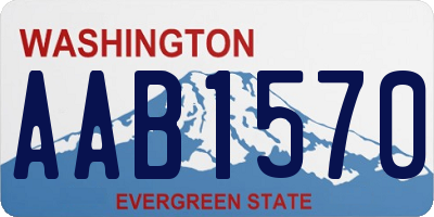 WA license plate AAB1570