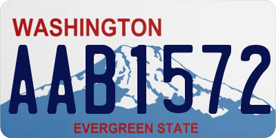 WA license plate AAB1572