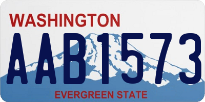 WA license plate AAB1573