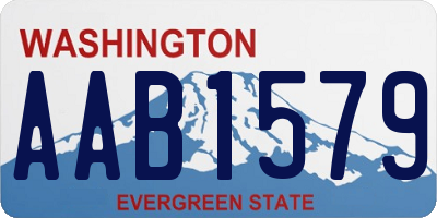 WA license plate AAB1579