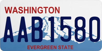 WA license plate AAB1580