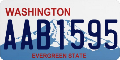 WA license plate AAB1595