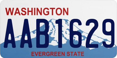 WA license plate AAB1629