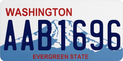 WA license plate AAB1696