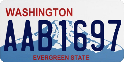 WA license plate AAB1697