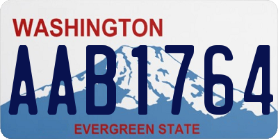 WA license plate AAB1764