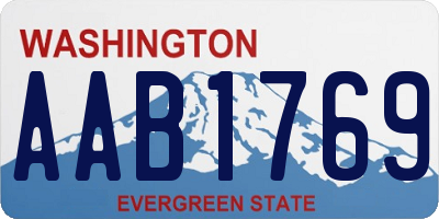 WA license plate AAB1769