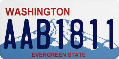 WA license plate AAB1811