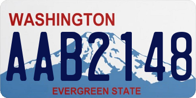 WA license plate AAB2148