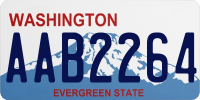 WA license plate AAB2264