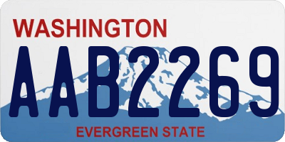 WA license plate AAB2269
