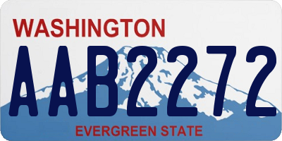 WA license plate AAB2272