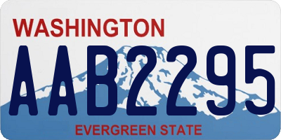 WA license plate AAB2295