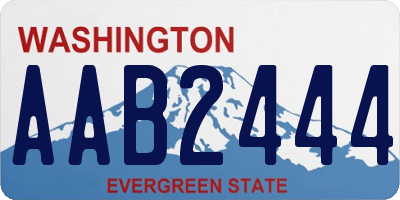 WA license plate AAB2444