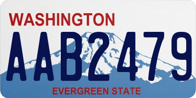 WA license plate AAB2479