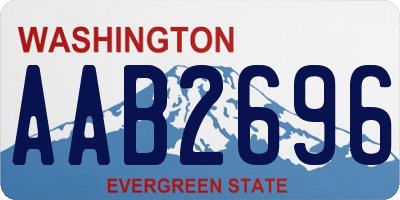 WA license plate AAB2696