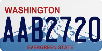 WA license plate AAB2720