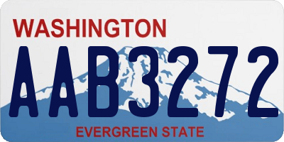 WA license plate AAB3272