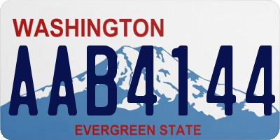 WA license plate AAB4144