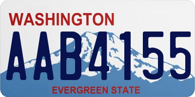 WA license plate AAB4155