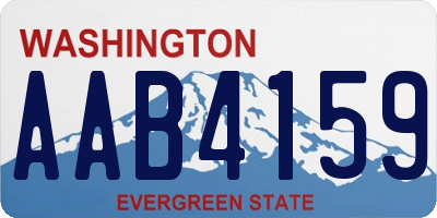 WA license plate AAB4159