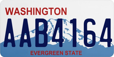 WA license plate AAB4164