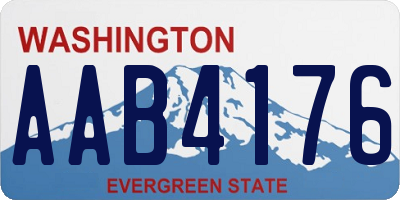 WA license plate AAB4176