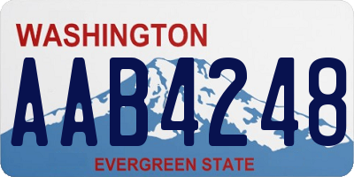 WA license plate AAB4248