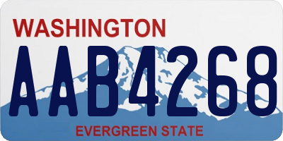 WA license plate AAB4268