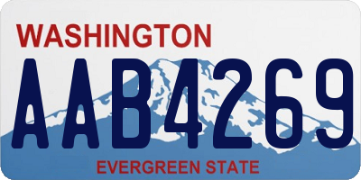 WA license plate AAB4269