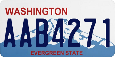 WA license plate AAB4271