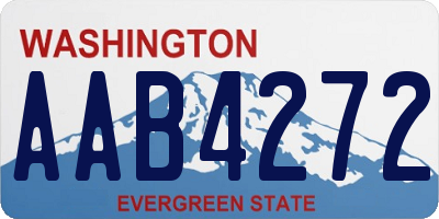 WA license plate AAB4272