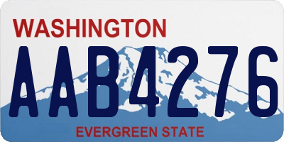 WA license plate AAB4276