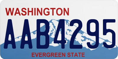 WA license plate AAB4295